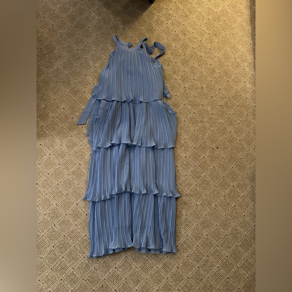 Blue Tiered Dress